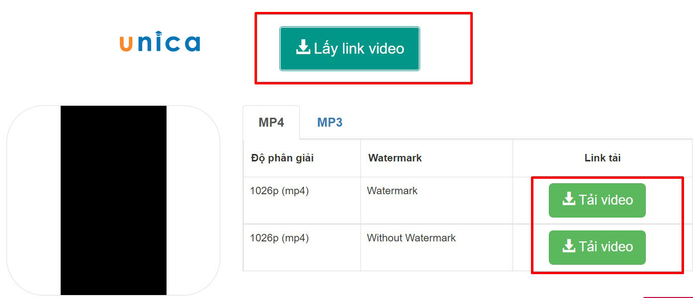 Lấy link video