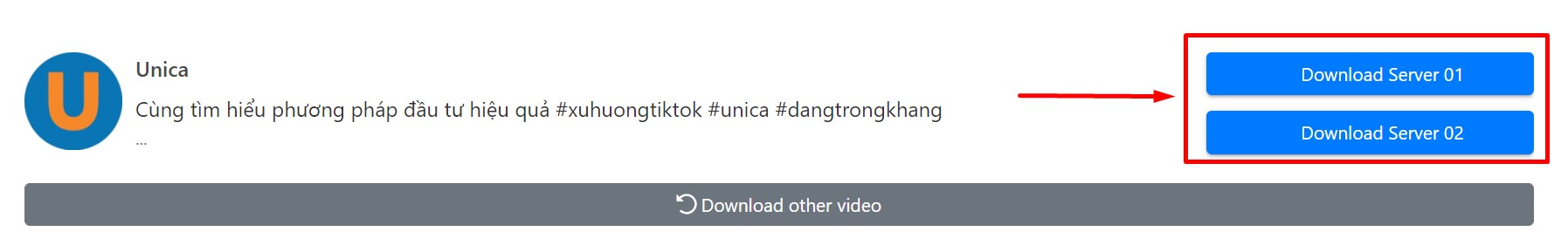 Nhấn nút download