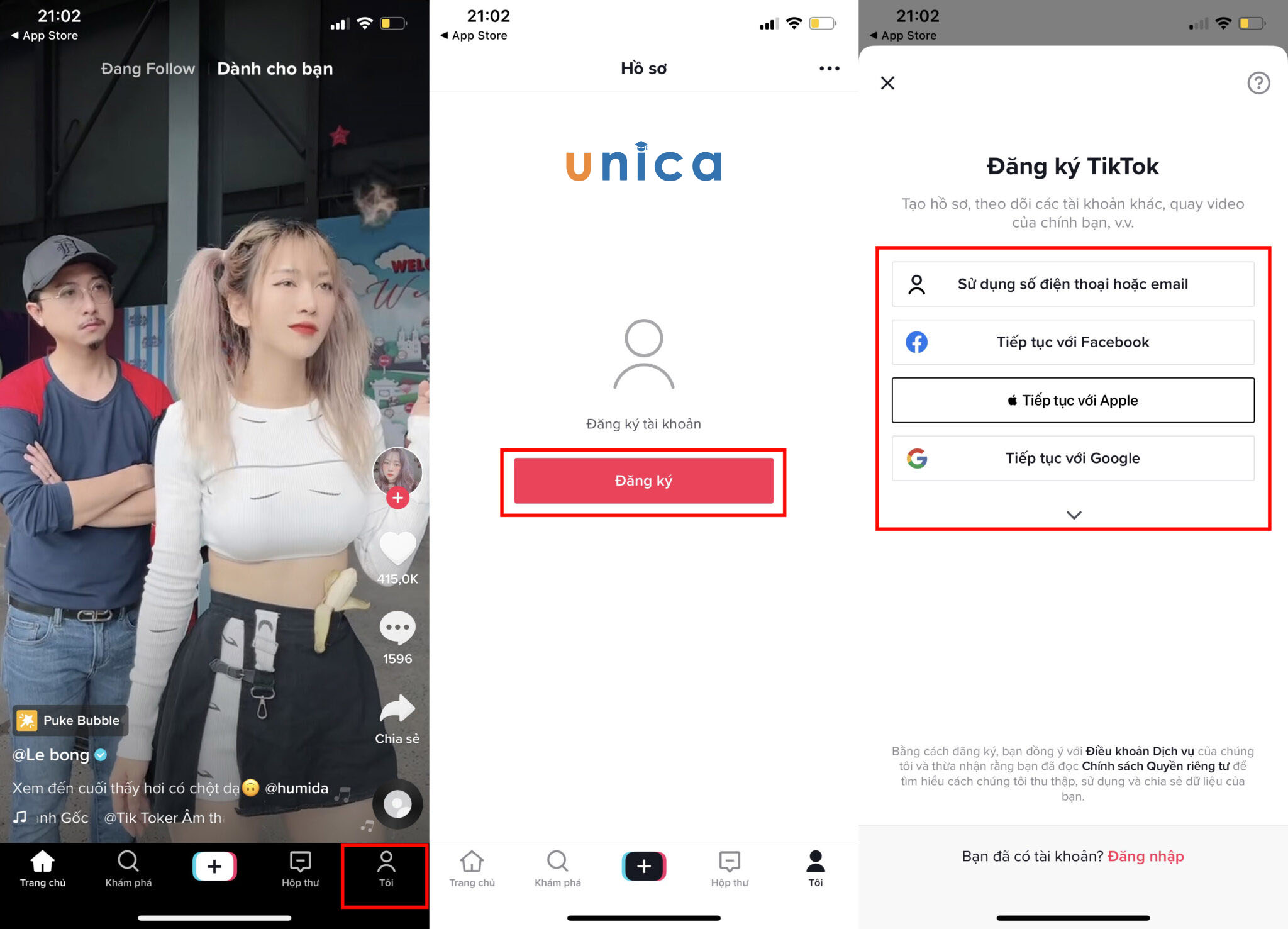 Đăng ký tài khoản
