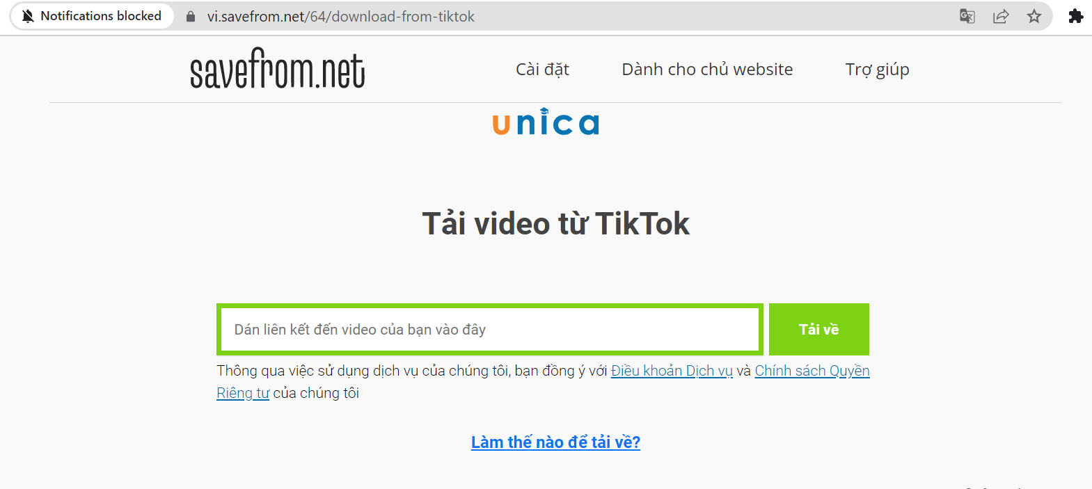 Savefrom là một app tải video tiktok miễn phí cho Android, cho phép bạn tải video tiktok không có logo với chất lượng cao
