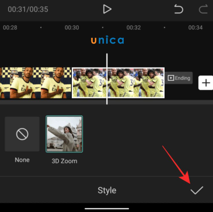 Bấm vào dấu tích