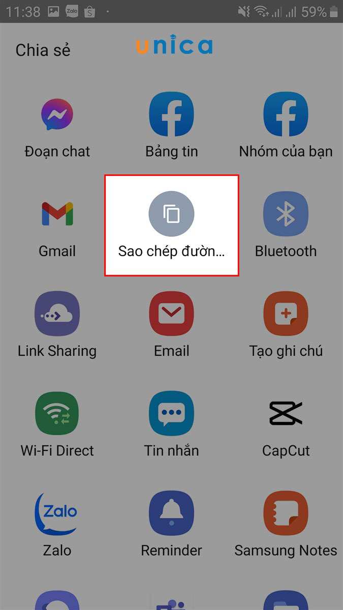 Sao chép liên kết