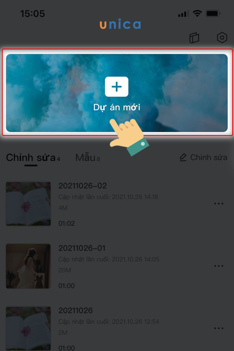 Tạo dự án mới