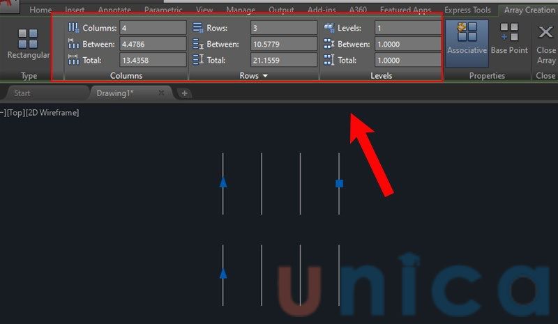 Cách tạo lệnh Rectangular trong cad