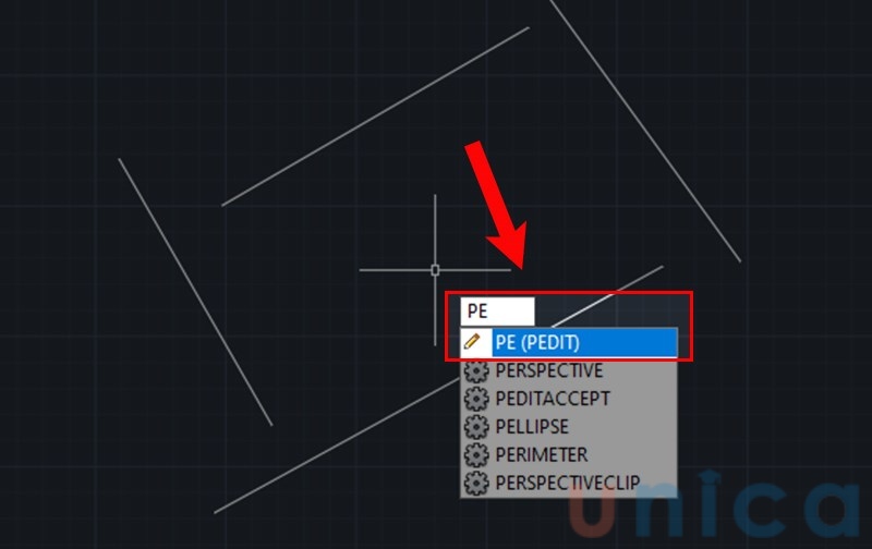 Nhập lệnh PE nhấn Space hoặc Enter
