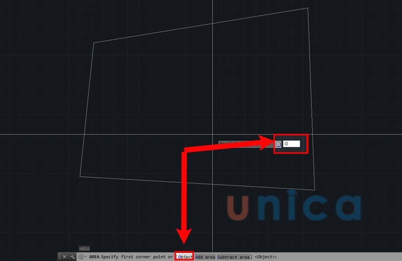 Đo diện tích trong Cad bằng lệnh Area