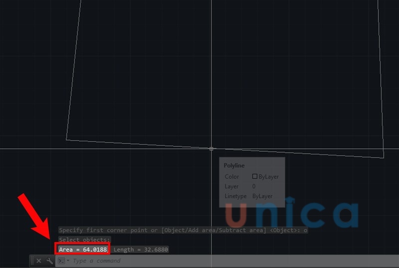 Cách sử dụng lệnh Area để tính diện tích hình vẽ rất đơn giản