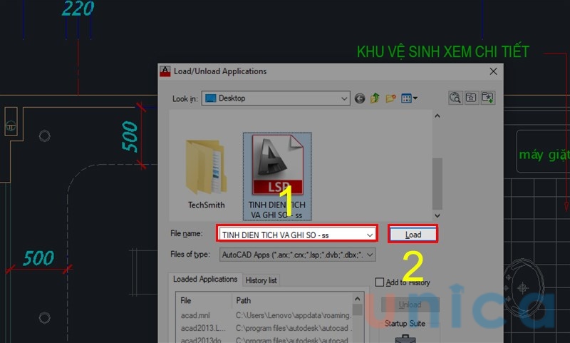 Nếu bạn muốn tính một phần diện tích hình vẽ thì có thể sử dụng lệnh SS ( LISP)