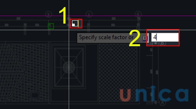 Cách dùng lệnh Scale trong Cad