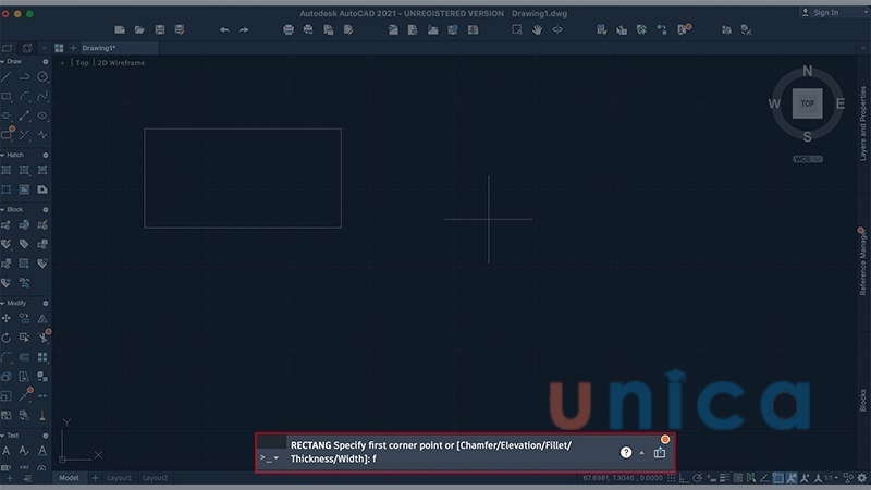 Vẽ hình chữ nhật bằng 4 đỉnh bo tròn