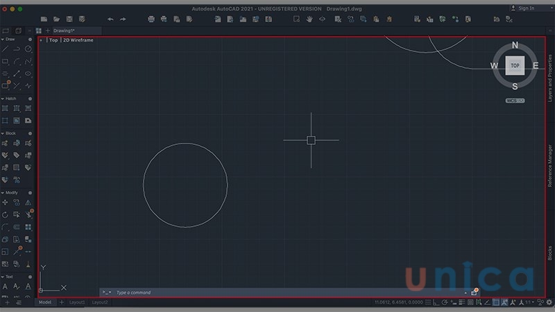 Kết quả sau khi thực hiện được lệnh Zoom