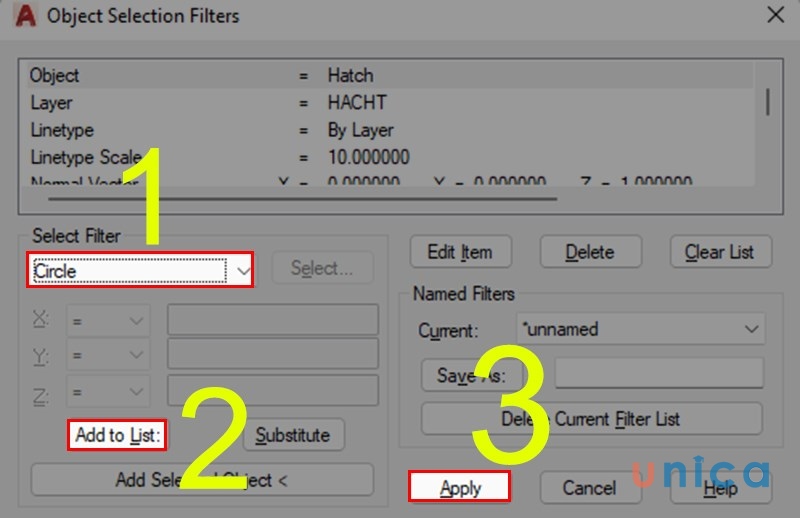 Lọc 1 hoặc nhiều đối tượng cùng một lúc