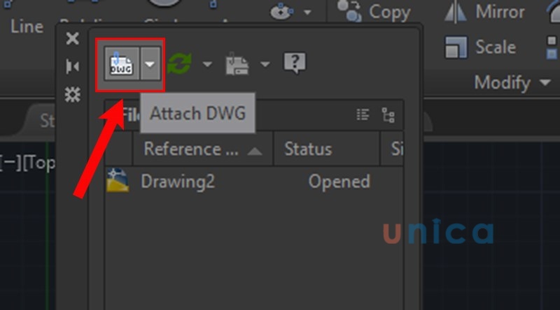 Cách tạo Xref trong CAD