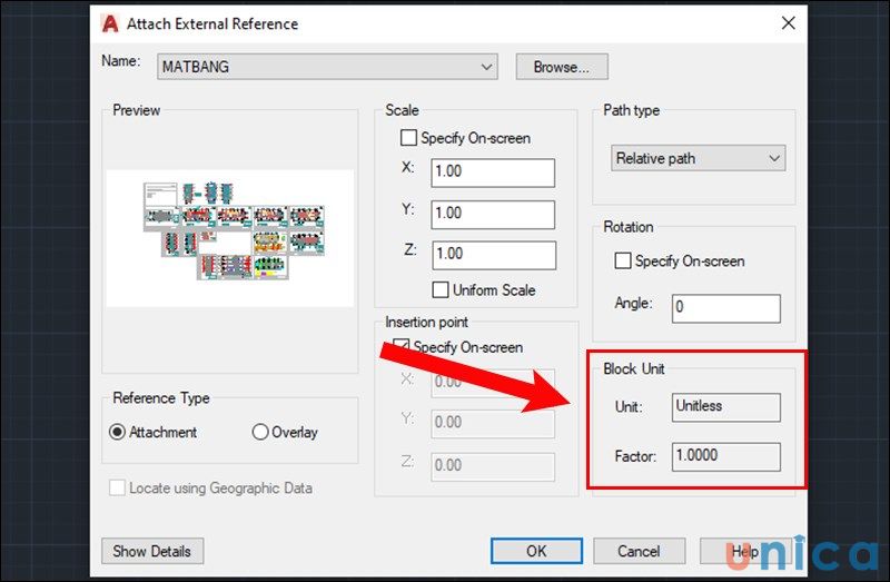 Cách tạo Xref trong CAD