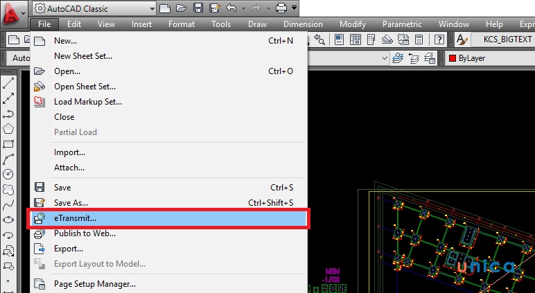 Sử dụng File chọn eTransmit