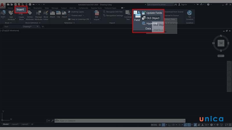 Cách dùng lệnh OLE Object