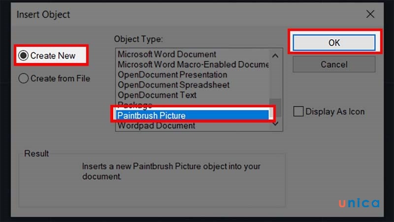 Chọn Paintbrush Picture