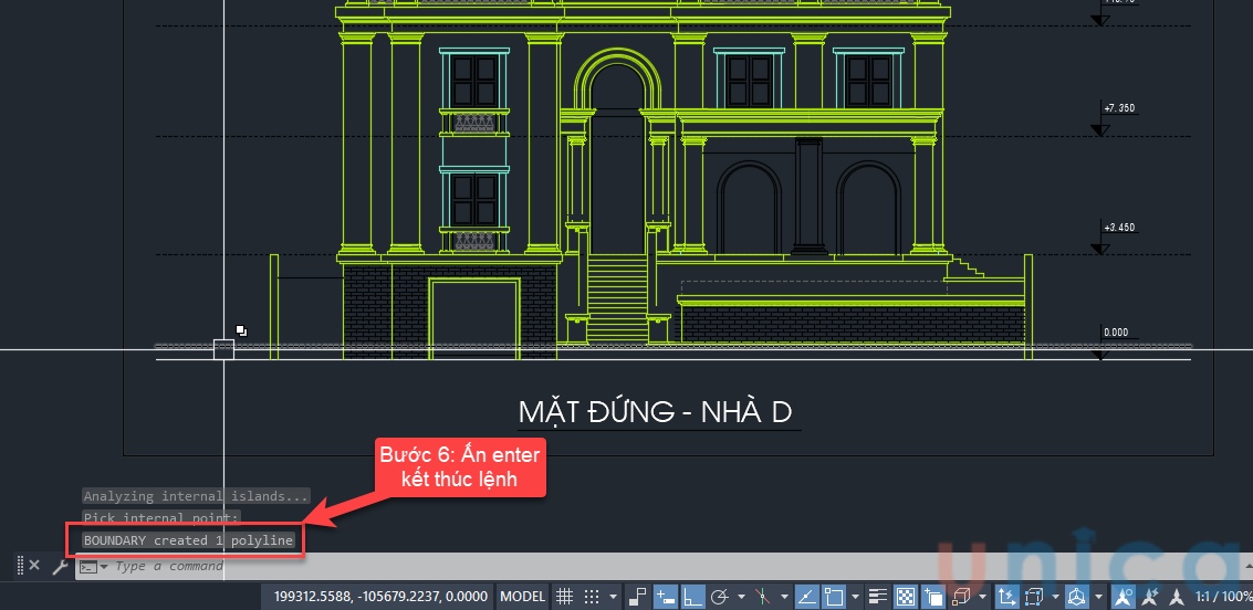 Kết thúc lệnh và xem kết quả hiển thị