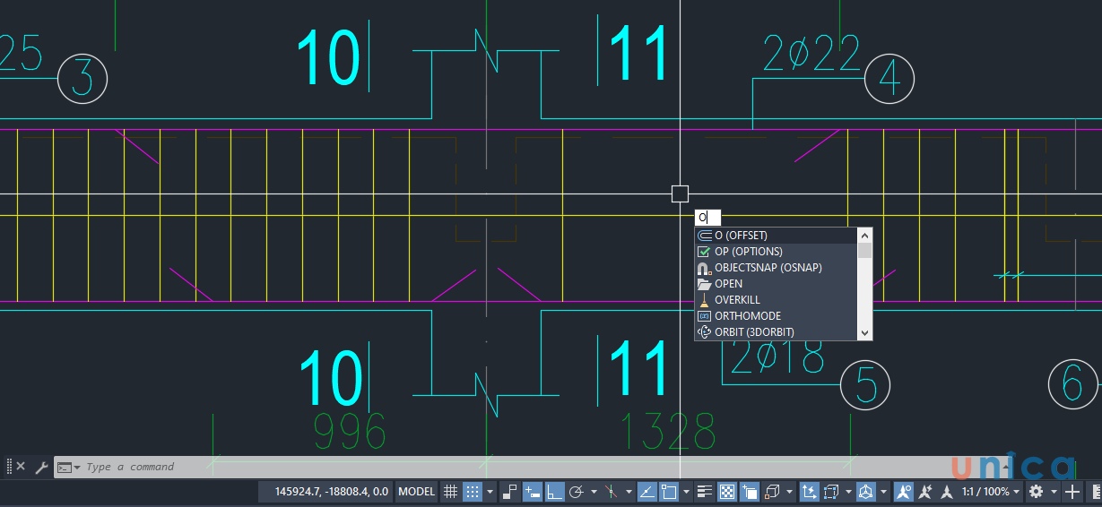Cách sử dụng lệnh offset trong CAD