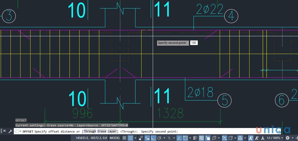 Nhập giá trị tỉ lệ để xác định khoảng cách với hai điểm