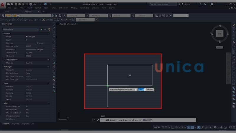 Chọn một biểu tượng bất kỳ để làm điểm ghim cho cung tròn