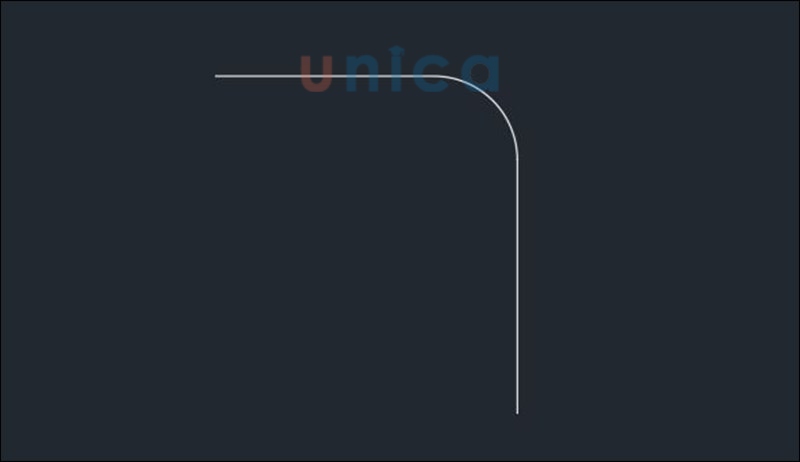 Kết quả sau khi thực hiện lệnh bo góc