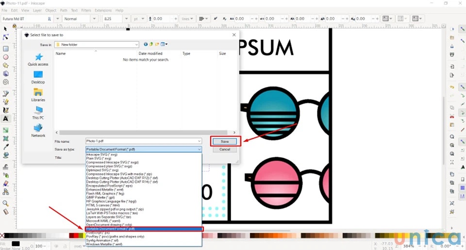 Xuất corel sang pdf