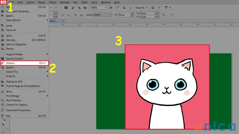 Cách làm nền trong suốt trong Corel