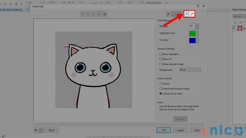 Chọn một trong hai công cụ