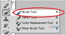 Dùng công cụ Brush Tool