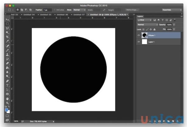 Tạo ra một vòng tròn màu đen dễ nhìn hơn trên canvas