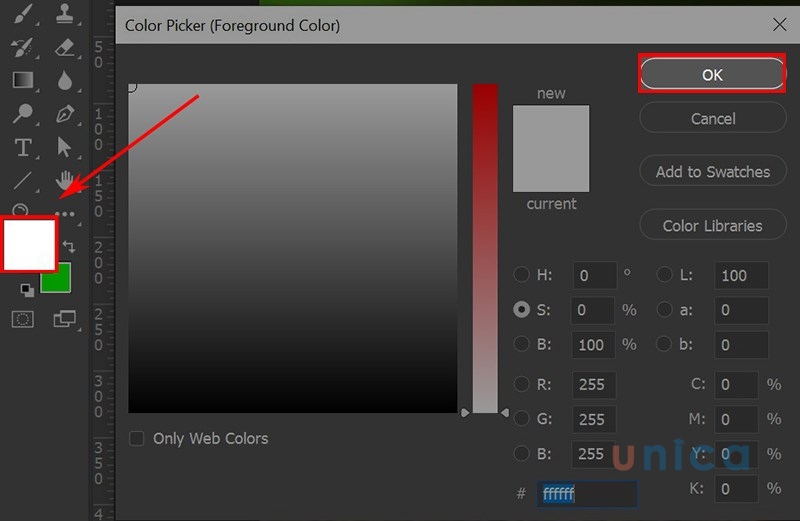 Thiết lập đổi màu cho Brush