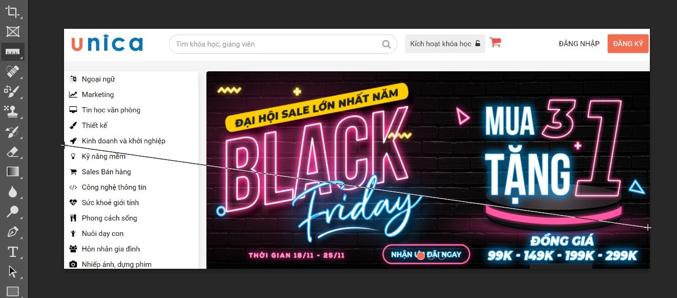 Đường kẻ mỏng