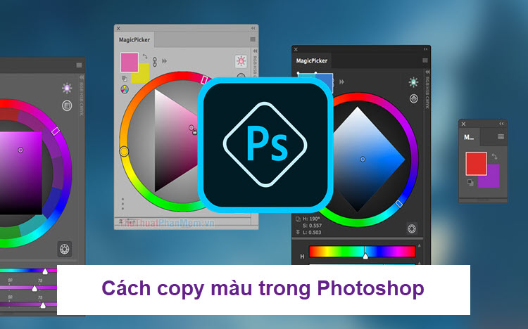 Cách hút màu trong photoshop