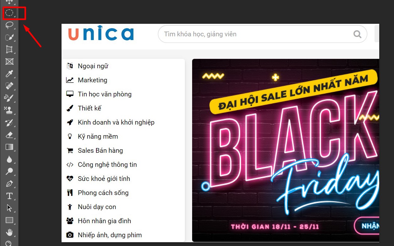 Elliptical Marquee Tool