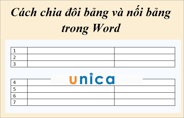 Hướng dẫn cách tách bảng trong Word 2010 chi tiết