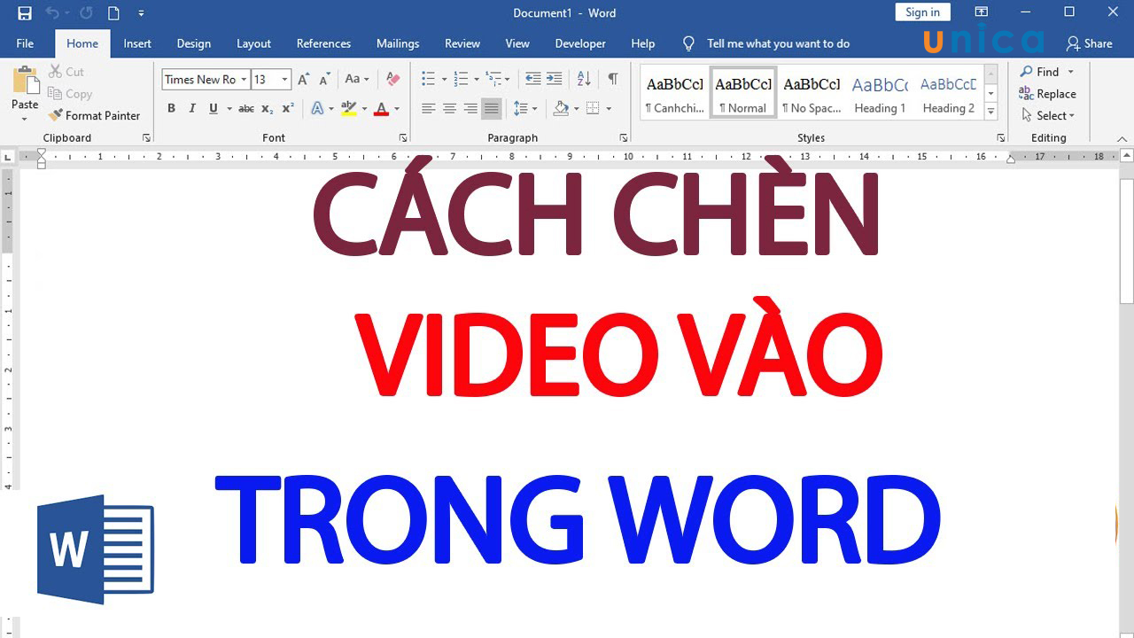 Cách chèn video vào Word đơn giản và nhanh chóng