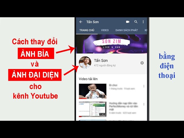 Cập nhật ảnh đại diện, ảnh bìa, mô tả cho kênh YouTube