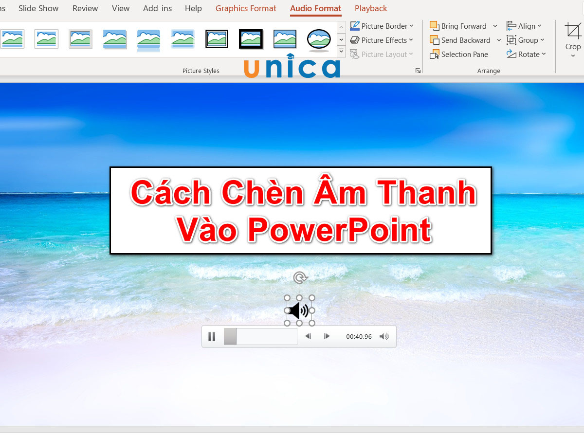 Cách chèn file âm thanh vào slide Powerpoint nhanh chóng