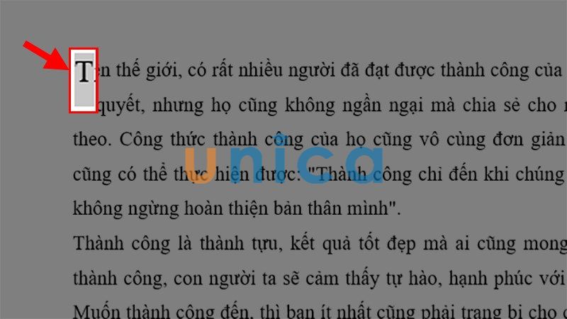 Cách chỉnh vị trí cho Dropcap trong Word - Hình 1