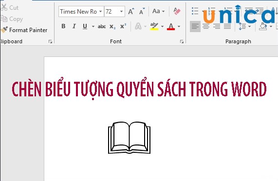 Hướng dẫn 2 cách chèn biểu tượng quyển sách trong Word siêu nhanh