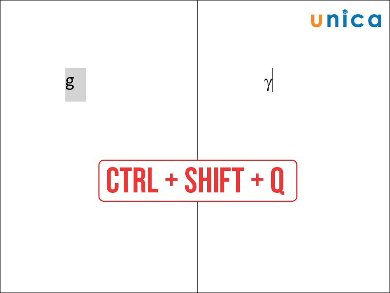 Nhấn tổ hợp phím Ctrl + Shift + Q