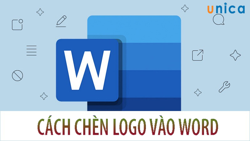 cách chèn logo vào word