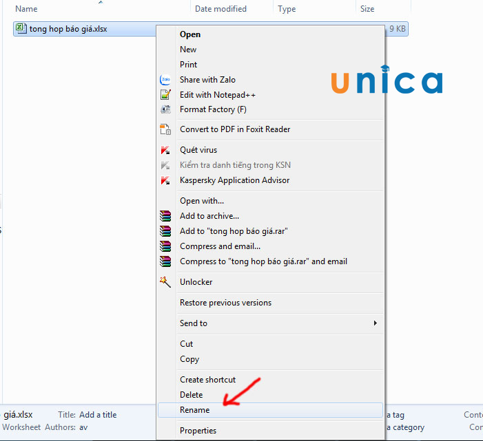 Đổi tên tệp bằng File Explorer Ribbon