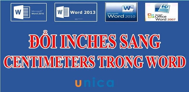 Cách đổi inch sang cm trong word cho mọi phiên bản