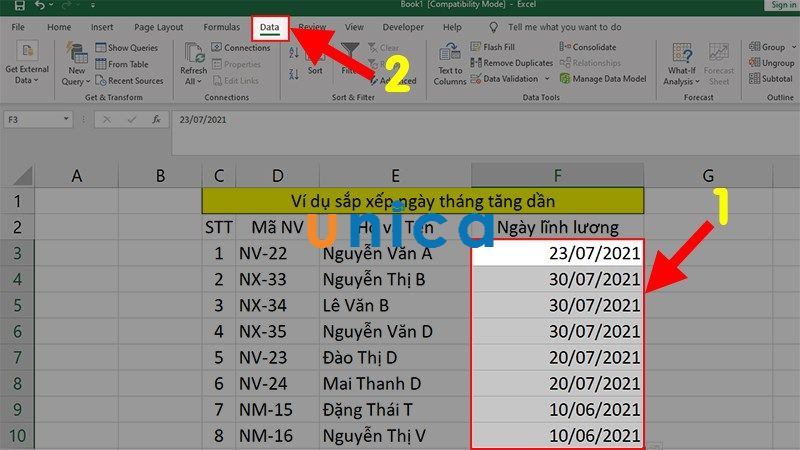 Cach-sap-xep-ngay-thang-trong-Excel