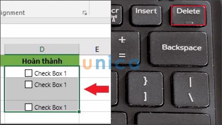 Xóa nhiều Checkbox trong Excel