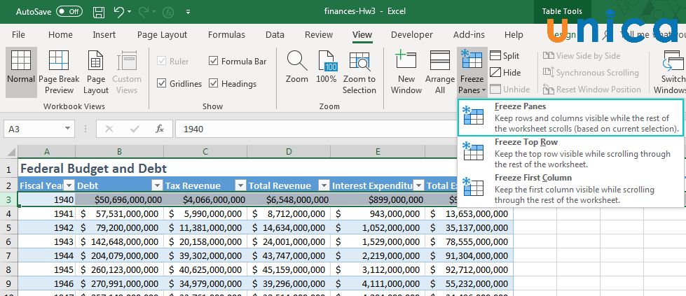 Giu-tieu-de-trong-Excel-bang-FreezePanes