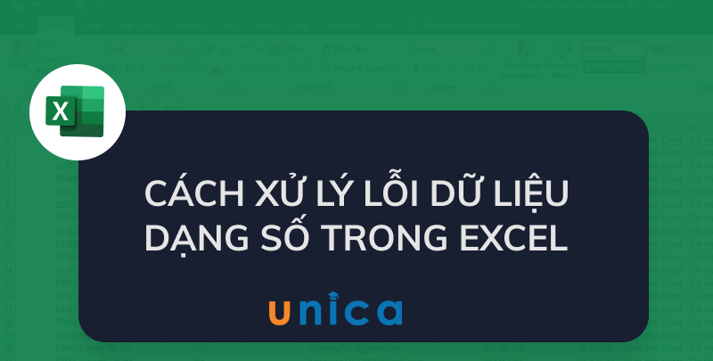 Hướng dẫn cách sửa định dạng số trong Excel