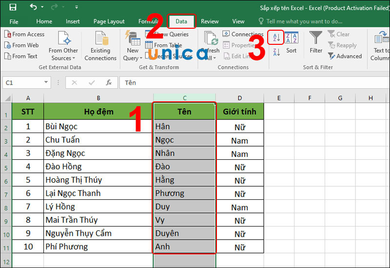 cach-sap-xep-ten-theo-thu-tu-abc-trong-excel-1